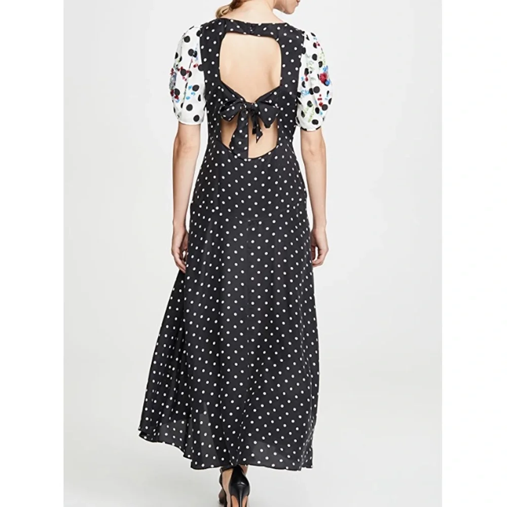 NWT TANYA TAYLOR Cassandra‎ Dress, Black Polka Dot - Picture 2 of 10